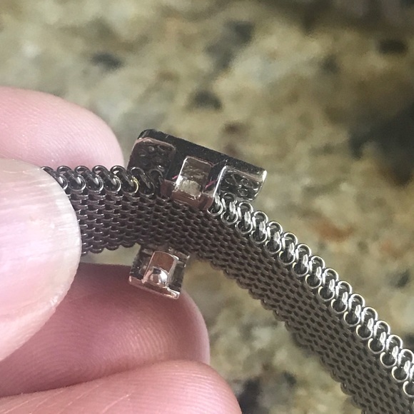 NWOT 14kt Wht Gold/Dia Charm Bracelet - Picture 8 of 8